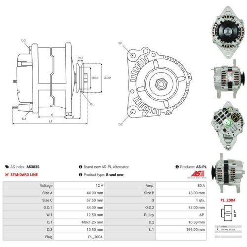 AS-PL Generator AS A5383S