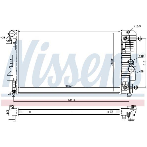 NISSENS K&uuml;hler, Motork&uuml;hlung 67174