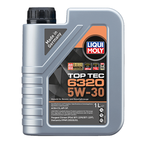 Motor&ouml;l Motoren&ouml;l LIQUI MOLY Top Tec 6320 5W-30 - 7 Liter 7L 23158+2X23157