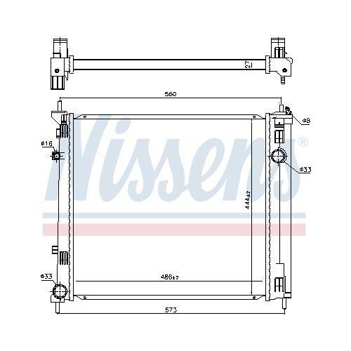 NISSENS K&uuml;hler, Motork&uuml;hlung 606950