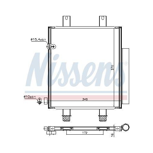 NISSENS Kondensator, Klimaanlage 940561