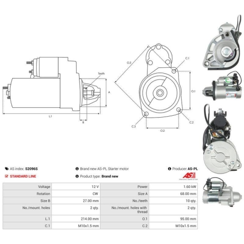 AS-PL Starter AS S2096S
