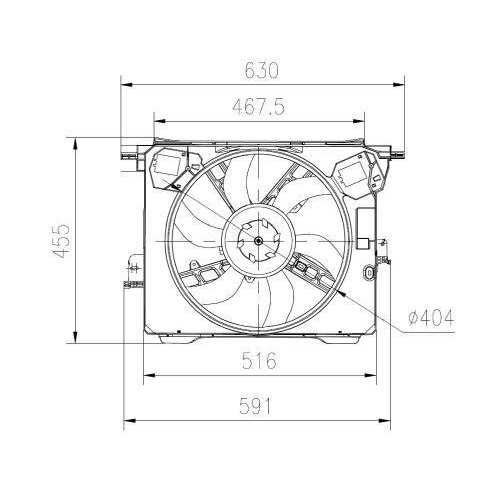 NRF L&uuml;fter, Motork&uuml;hlung 47899