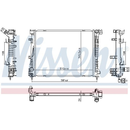 NISSENS K&uuml;hler, Motork&uuml;hlung 607118