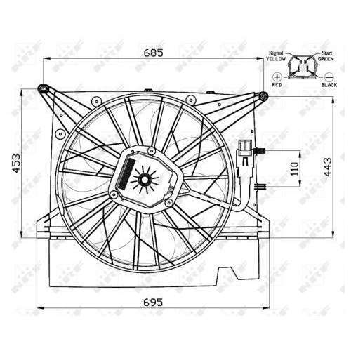 NRF L&uuml;fter, Motork&uuml;hlung 47462