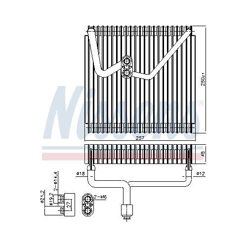 NISSENS Verdampfer, Klimaanlage 92339