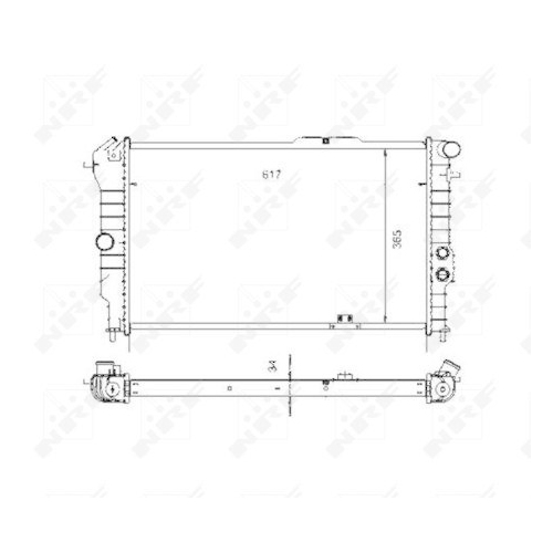 NRF K&uuml;hler, Motork&uuml;hlung EASY FIT 58972