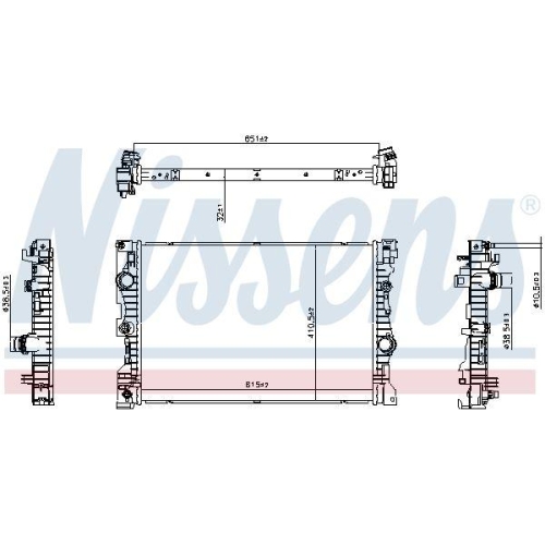 NISSENS K&uuml;hler, Motork&uuml;hlung 607205
