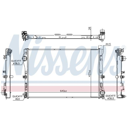 NISSENS K&uuml;hler, Motork&uuml;hlung 607117