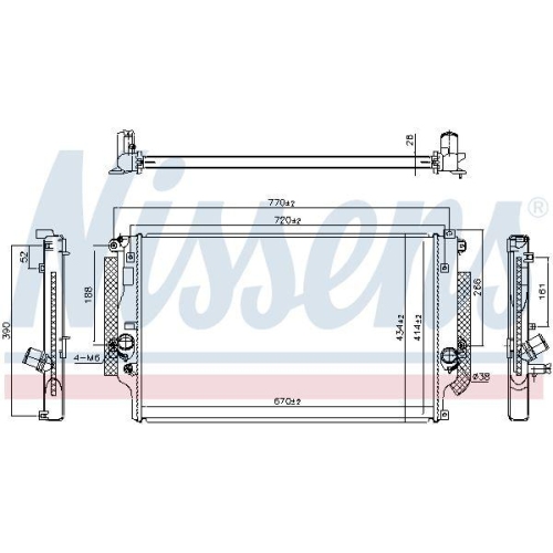 NISSENS K&uuml;hler, Motork&uuml;hlung ** FIRST FIT ** 607185