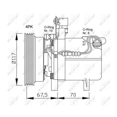 NRF Kompressor, Klimaanlage EASY FIT 32055