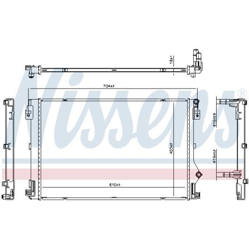 NISSENS K&uuml;hler, Motork&uuml;hlung 607344