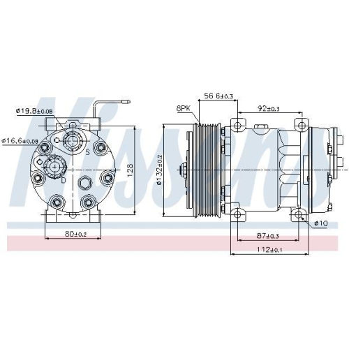 NISSENS Kompressor, Klimaanlage ** FIRST FIT ** 89065
