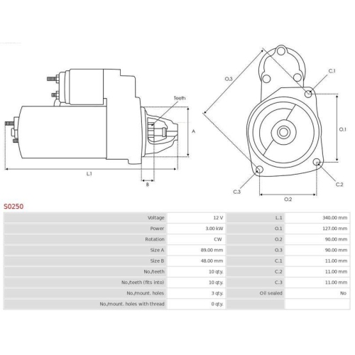 AS-PL Starter Brandneu AS-PL