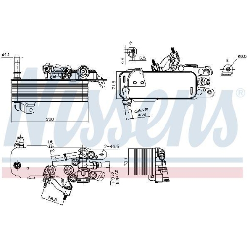 NISSENS &Ouml;lk&uuml;hler, Automatikgetriebe 91574