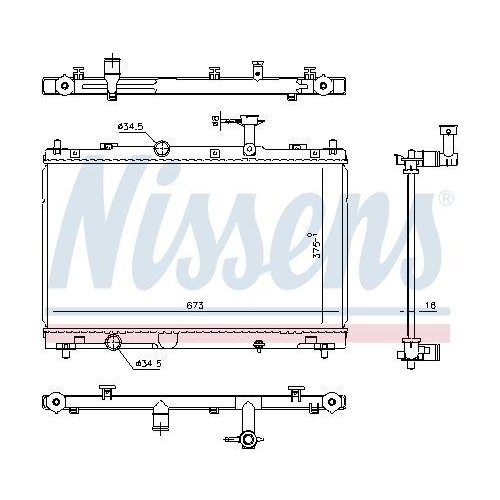 NISSENS K&uuml;hler, Motork&uuml;hlung 606736