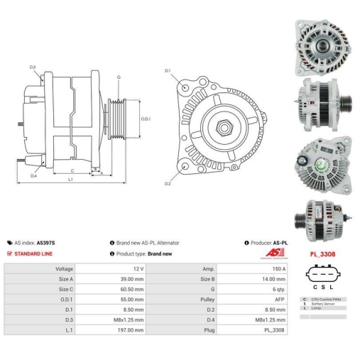 AS-PL Generator AS A5397S