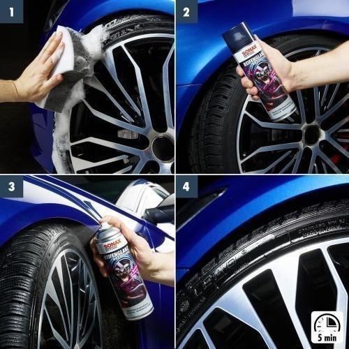 4x SONAX 500ml REIFEN GLANZ SPECIAL EDITION REIFENPFLEGE GUMMIPFLEGE 04344000