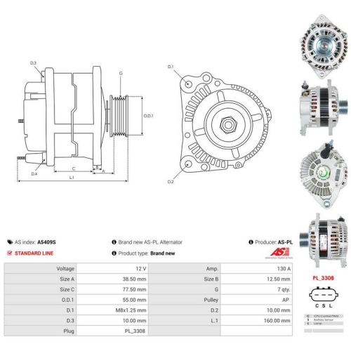 AS-PL Generator AS A5409S