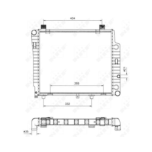 NRF Kühler, Motorkühlung 50533