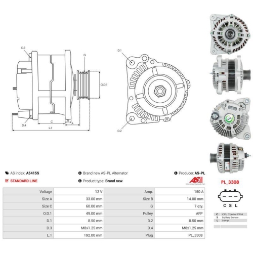 AS-PL Generator AS A5415S