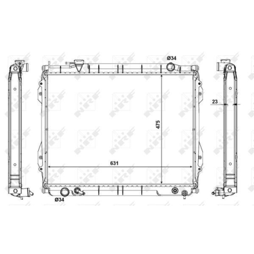 NRF K&uuml;hler, Motork&uuml;hlung EASY FIT 56119