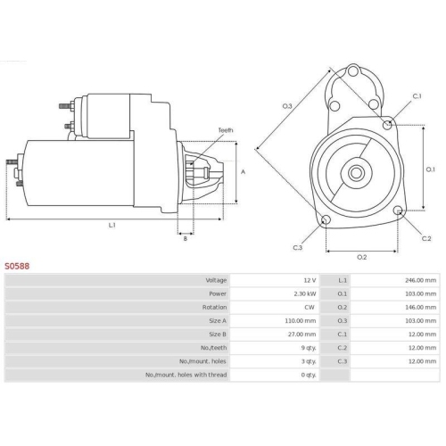 AS-PL Starter Brandneu AS-PL