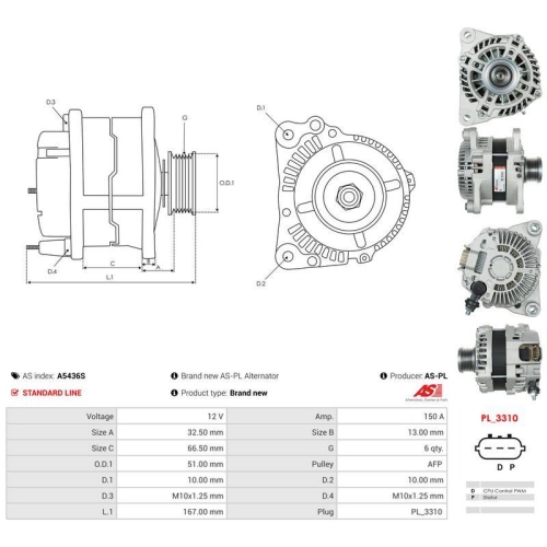 AS-PL Generator AS A5436S