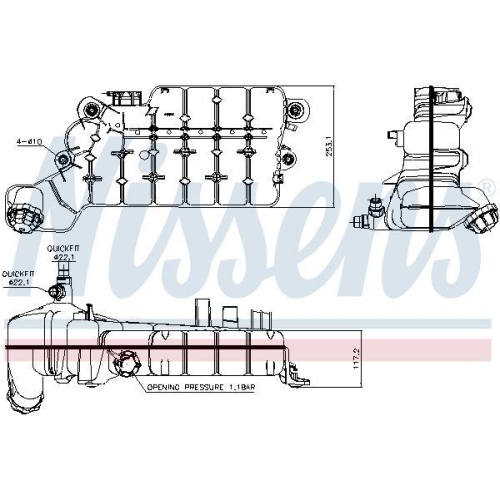 NISSENS Ausgleichsbeh&auml;lter, K&uuml;hlmittel ** FIRST FIT ** 996046
