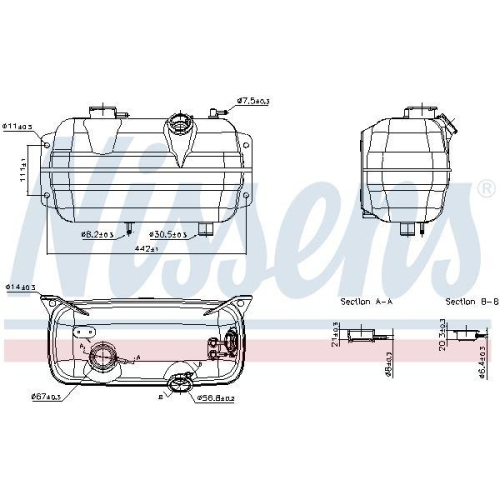 NISSENS Ausgleichsbeh&auml;lter, K&uuml;hlmittel 996079