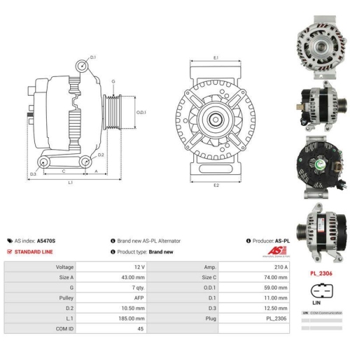 AS-PL Generator AS A5470S