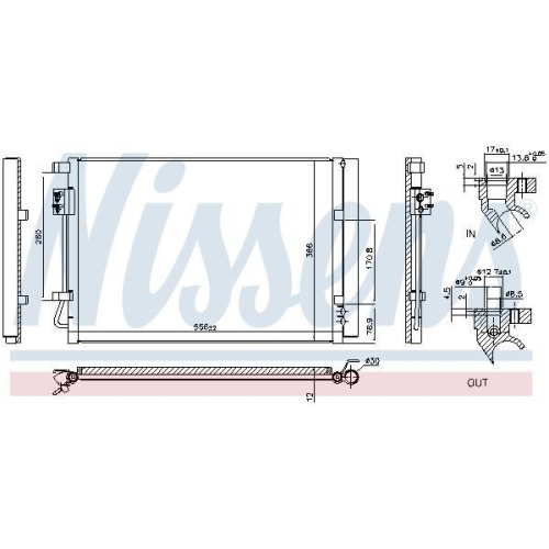 NISSENS Kondensator, Klimaanlage 940633