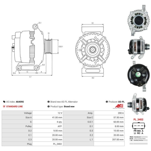 AS-PL Generator AS A6409S
