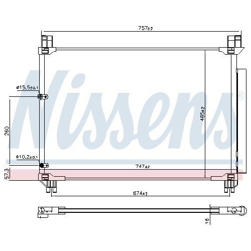 NISSENS Kondensator, Klimaanlage 941218