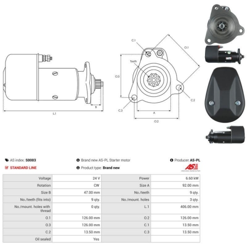 AS-PL Starter AS S0003