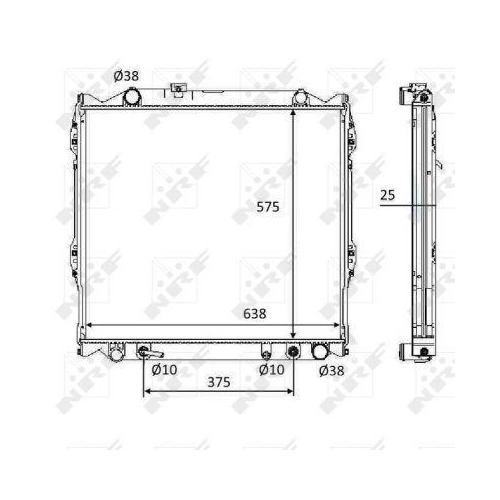 NRF Kühler, Motorkühlung 58648