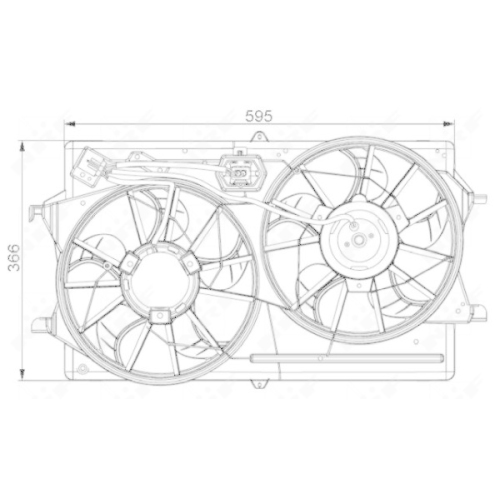 NRF L&uuml;fter, Motork&uuml;hlung 47061