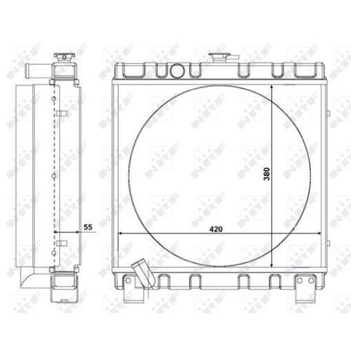 NRF K&uuml;hler, Antriebsbatterie EASY FIT 54105