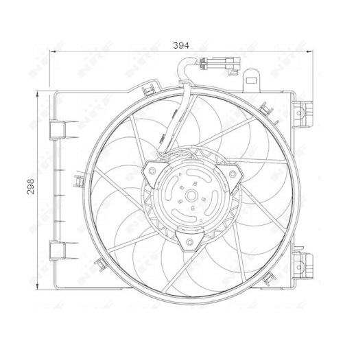 NRF L&uuml;fter, Motork&uuml;hlung 47063