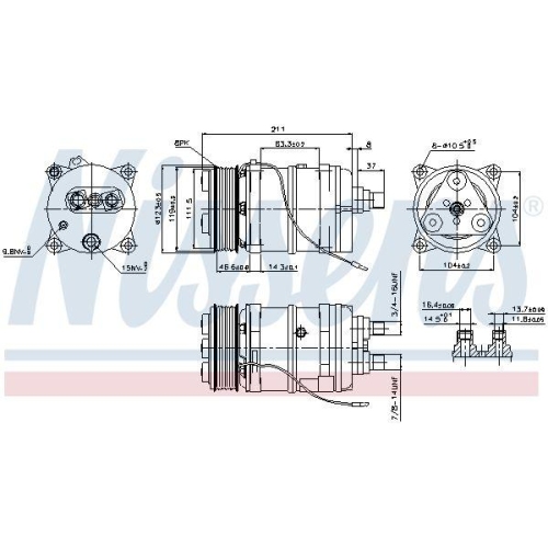NISSENS Kompressor, Klimaanlage ** FIRST FIT ** 899919