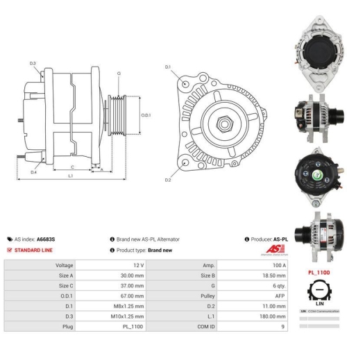 AS-PL Generator AS A6683S