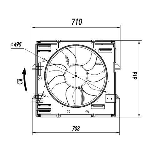 NRF Lüfter, Motorkühlung 47921