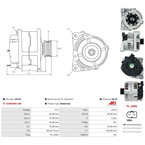 AS-PL Generator AS A3141