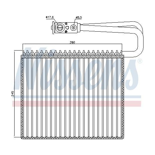 NISSENS Verdampfer, Klimaanlage 92191