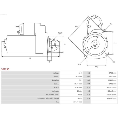 AS-PL Starter Brandneu AS-PL