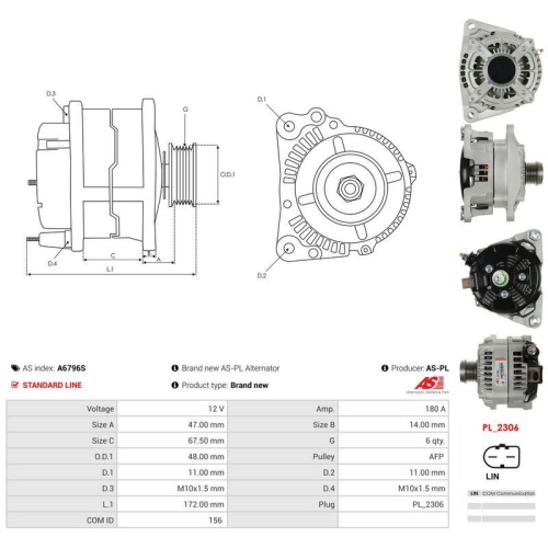 AS-PL Generator AS A6796S