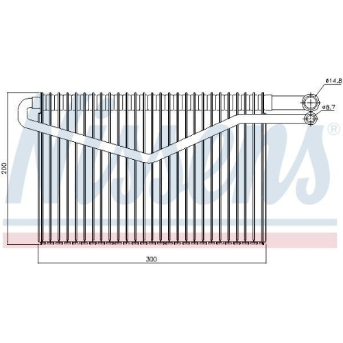 NISSENS Verdampfer, Klimaanlage 92244