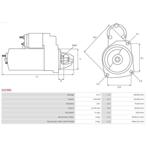 AS-PL Starter Brandneu AS-PL