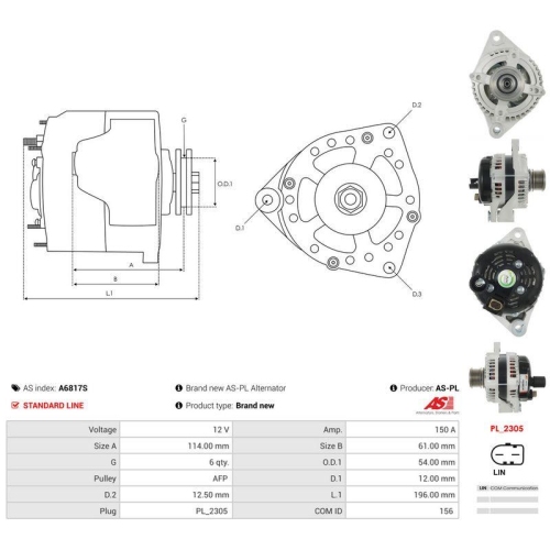 AS-PL Generator AS A6817S