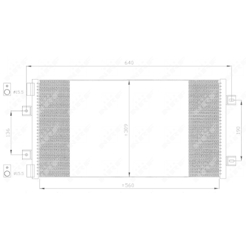 NRF Kondensator, Klimaanlage EASY FIT 35492